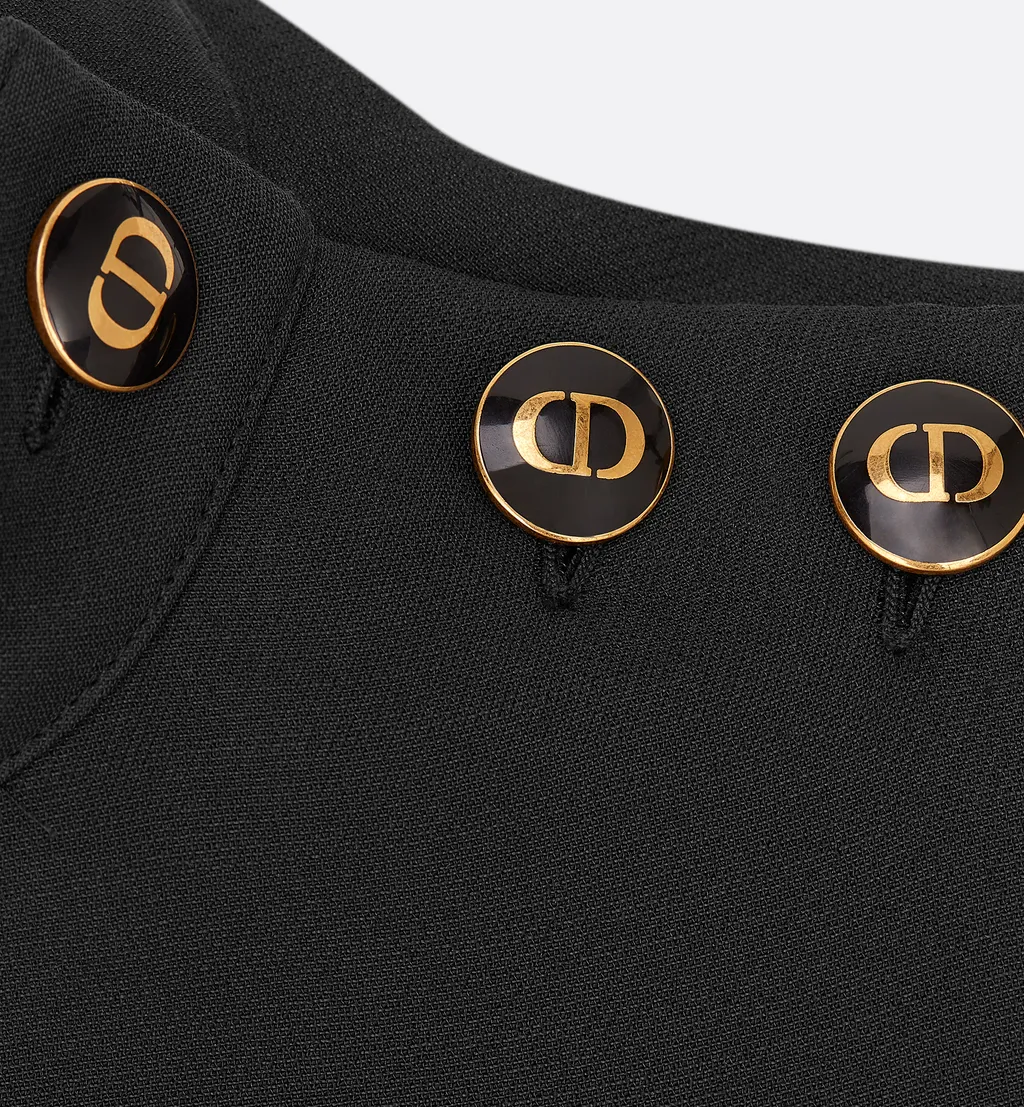 Short Dress With Cd Buttons