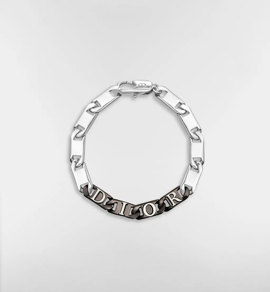 Dior Contrast Chain Link Bracelet