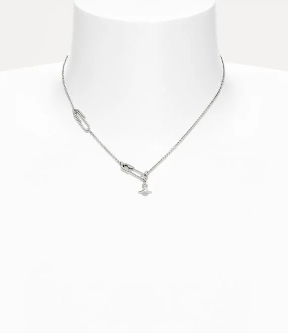 Safety Pin Pendant Necklace