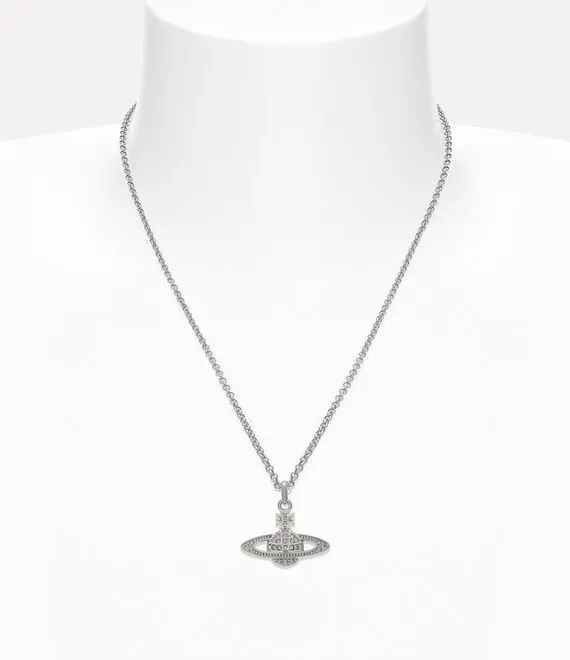 Man. Mini Bas Relief Orb Pendant Necklace