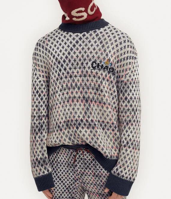 Distressed Tartan Jumper