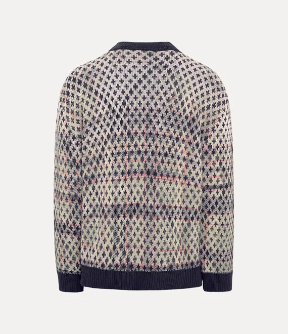 Distressed Tartan Jumper