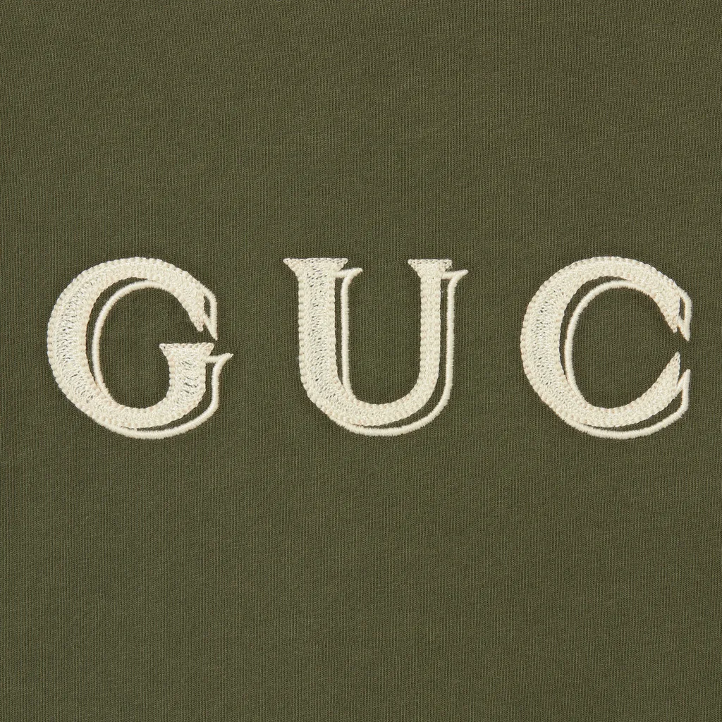 Cotton Jersey T-Shirt With Embroidery
