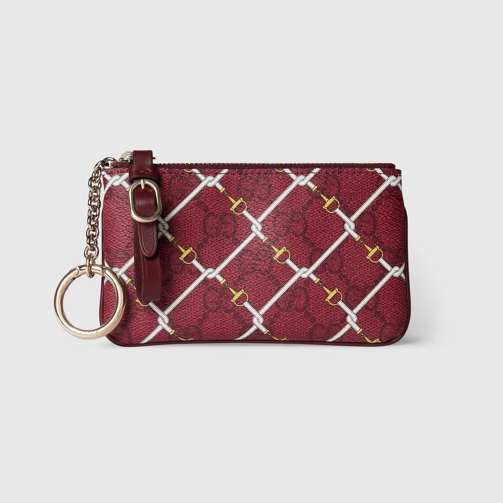 Printed Gg Key Pouch