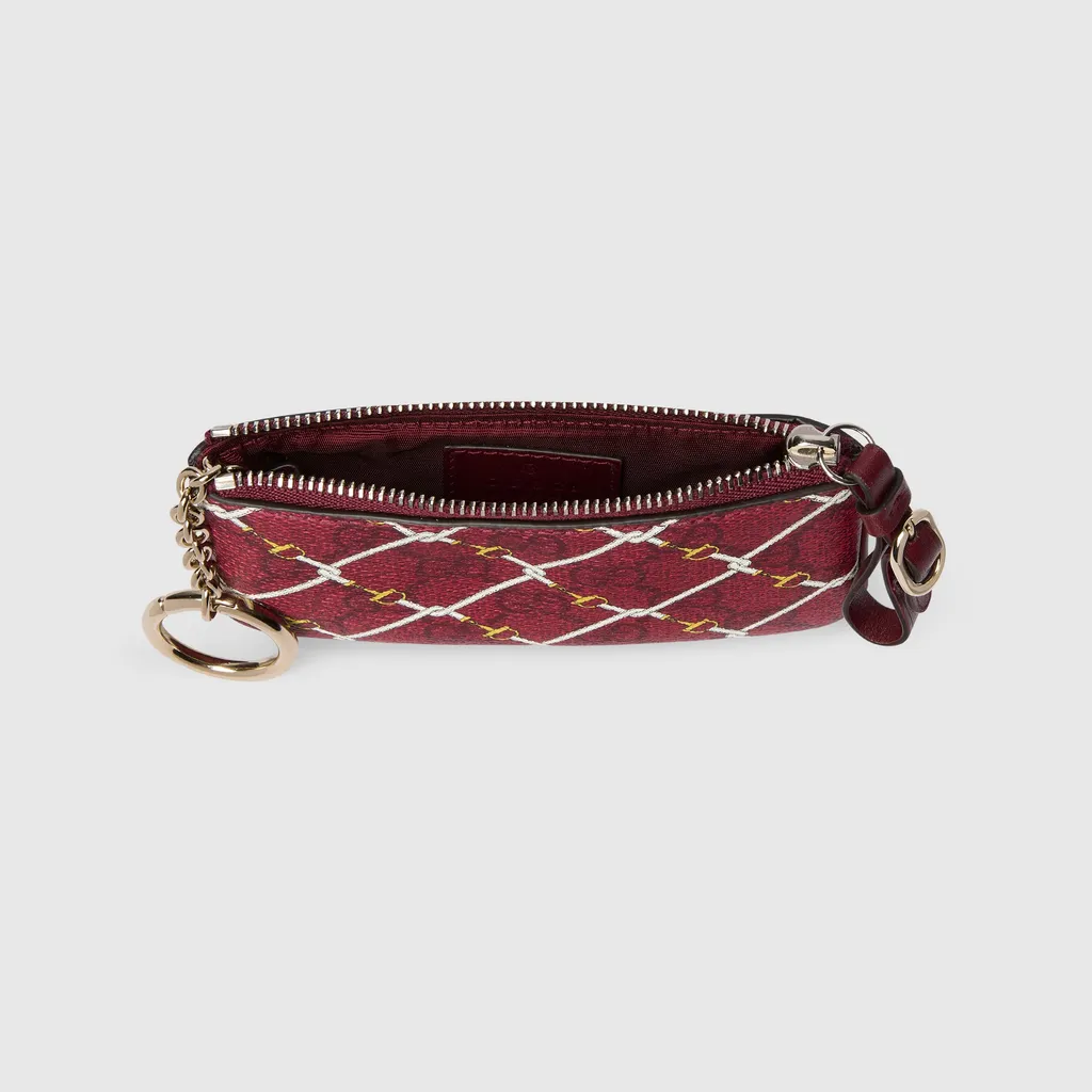 Printed Gg Key Pouch