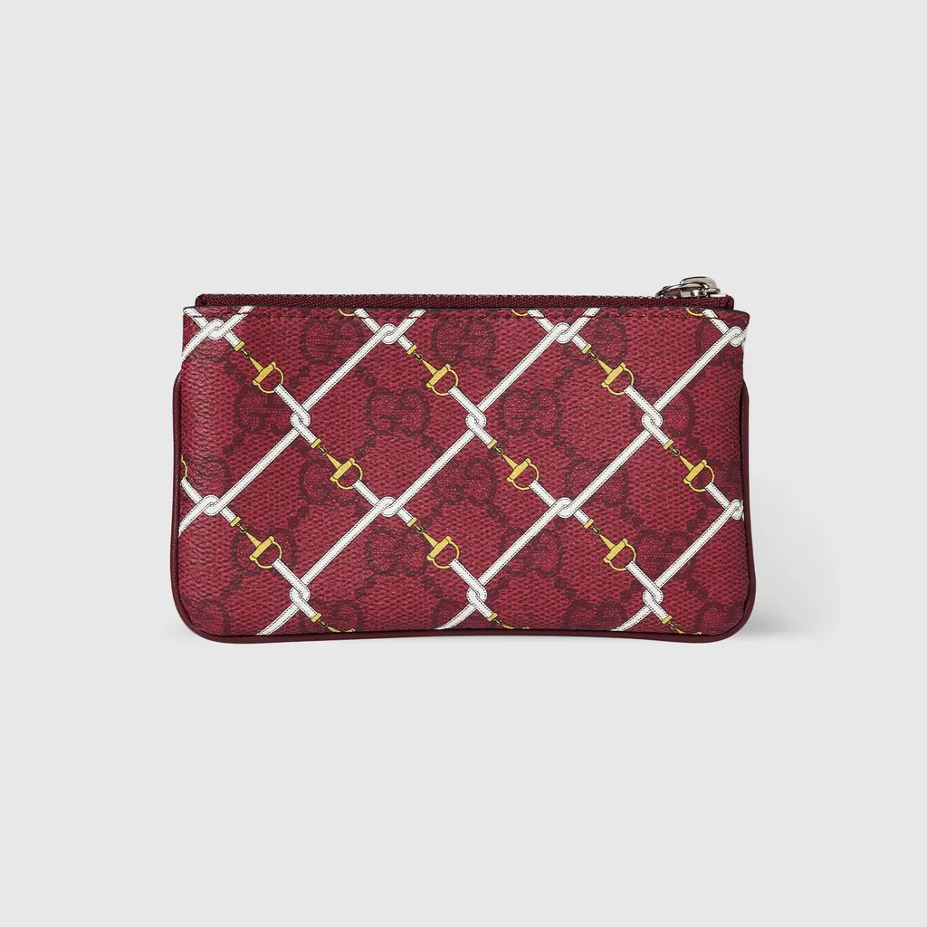 Printed Gg Key Pouch