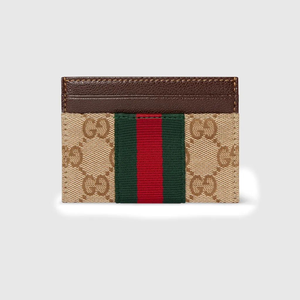 Gg Card Case With Web