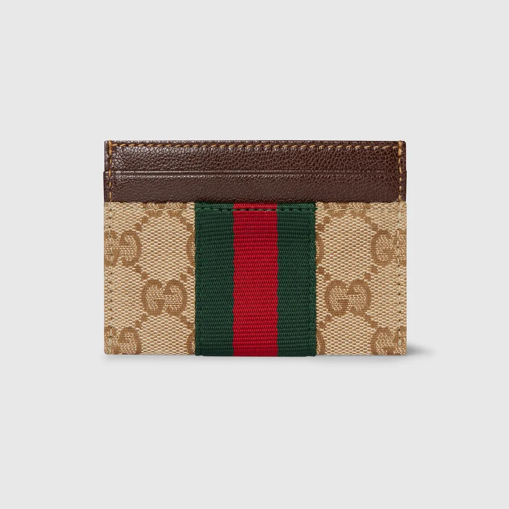 Gg Card Case With Web