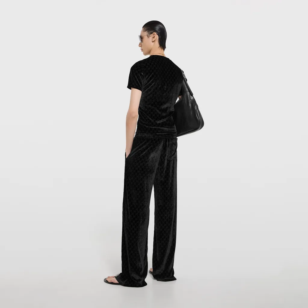Gg Stretch Velvet Devoré T-Shirt