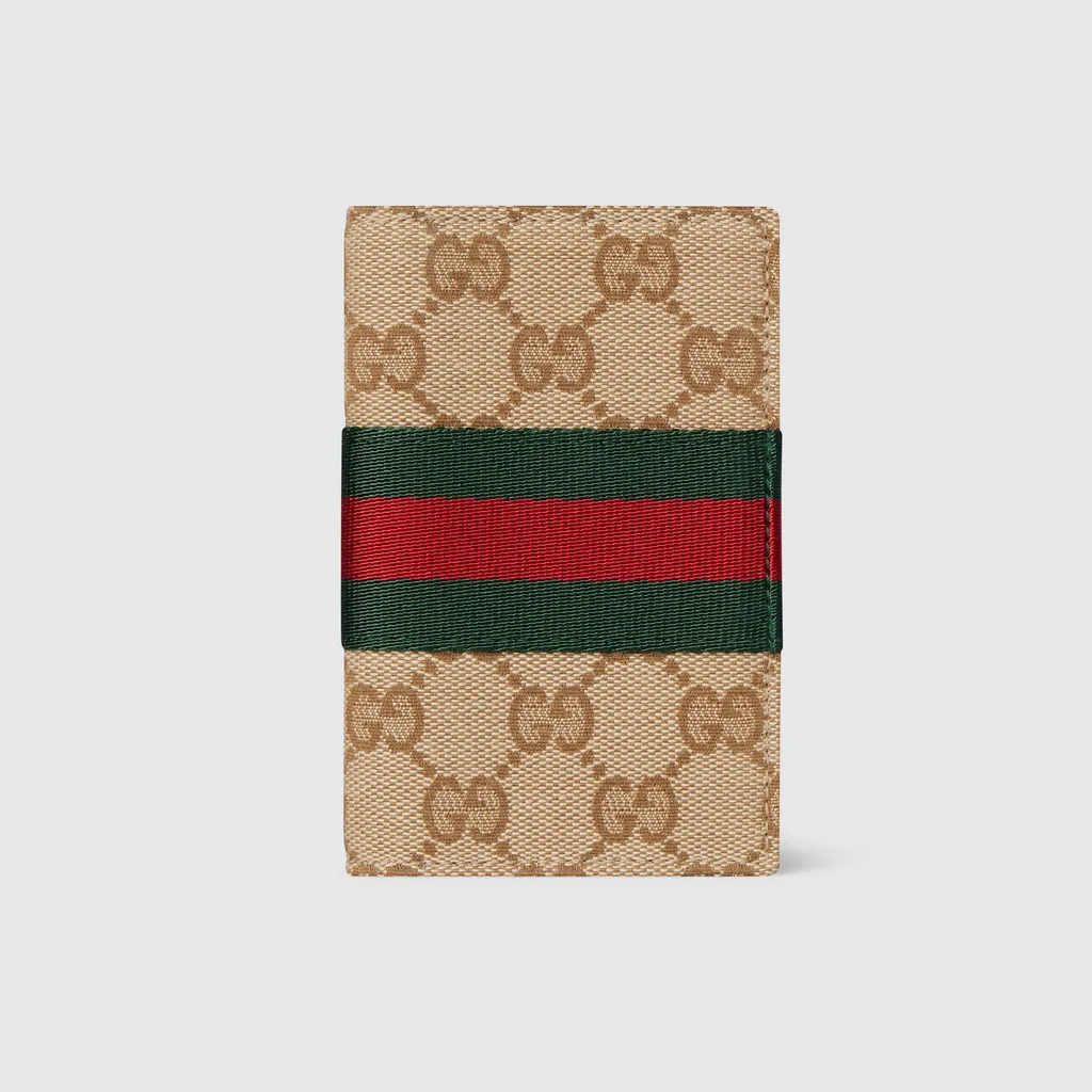 Gg Card Case With Web
