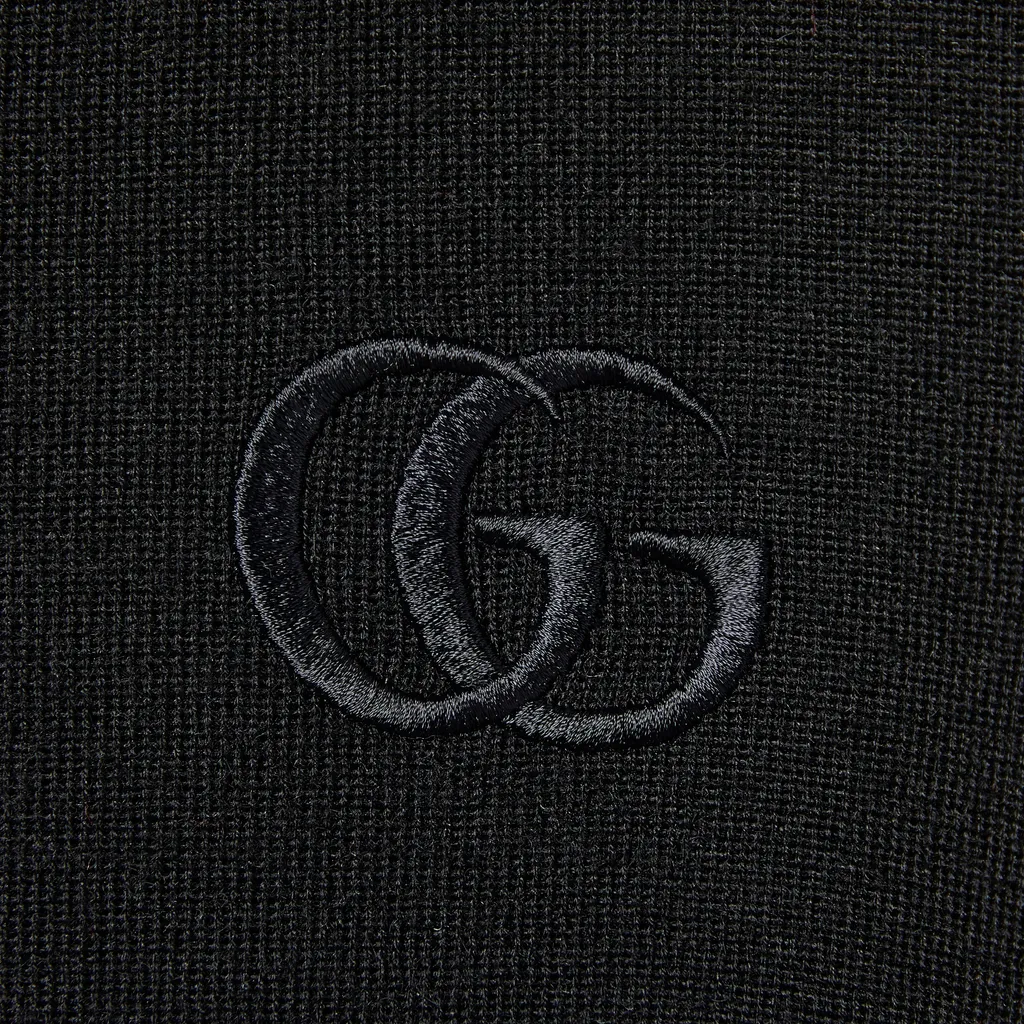 Cashmere Silk Polo Shirt With Embroidery