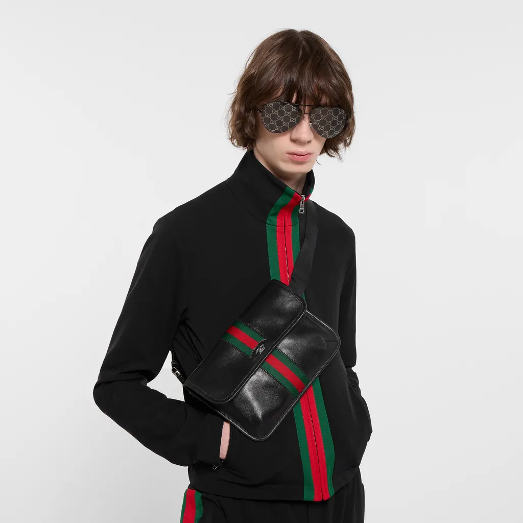 Web Trademark Small Belt Bag