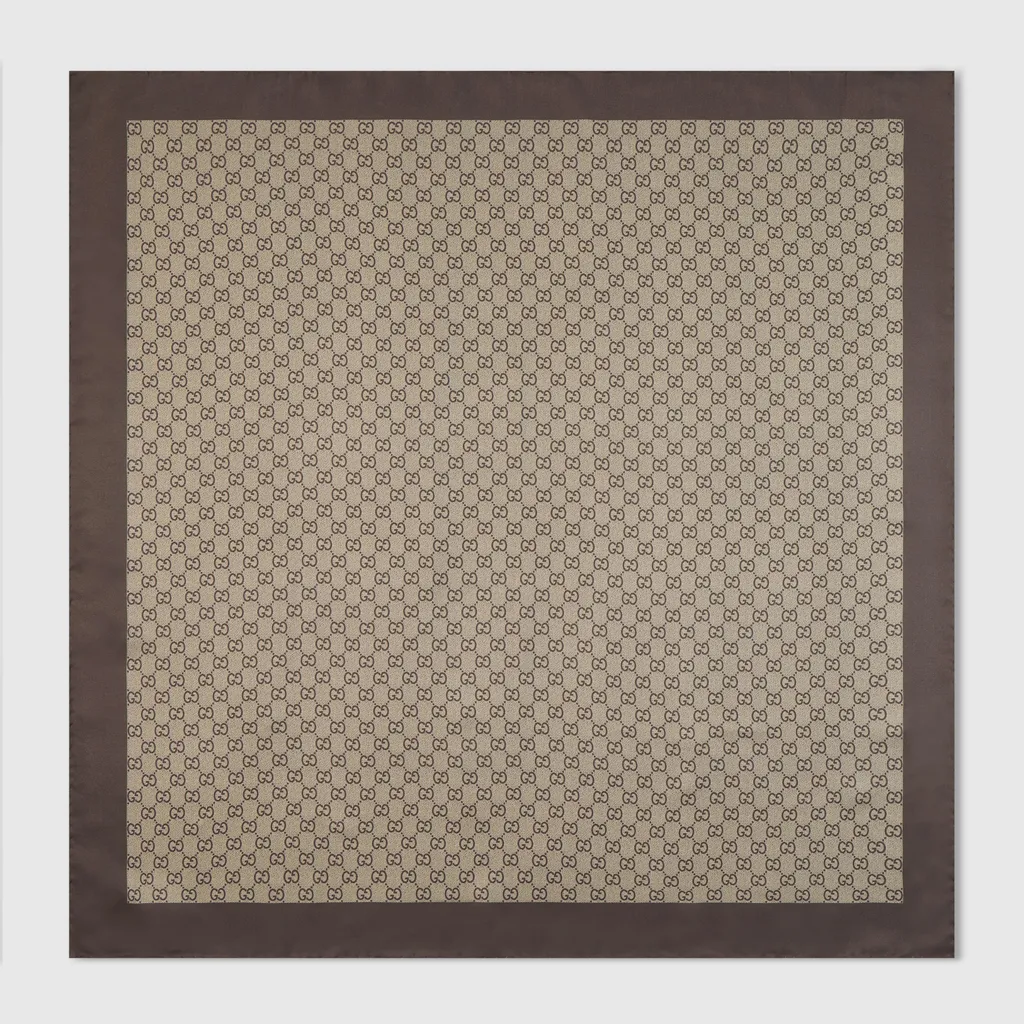 Printed Silk Twill Carré