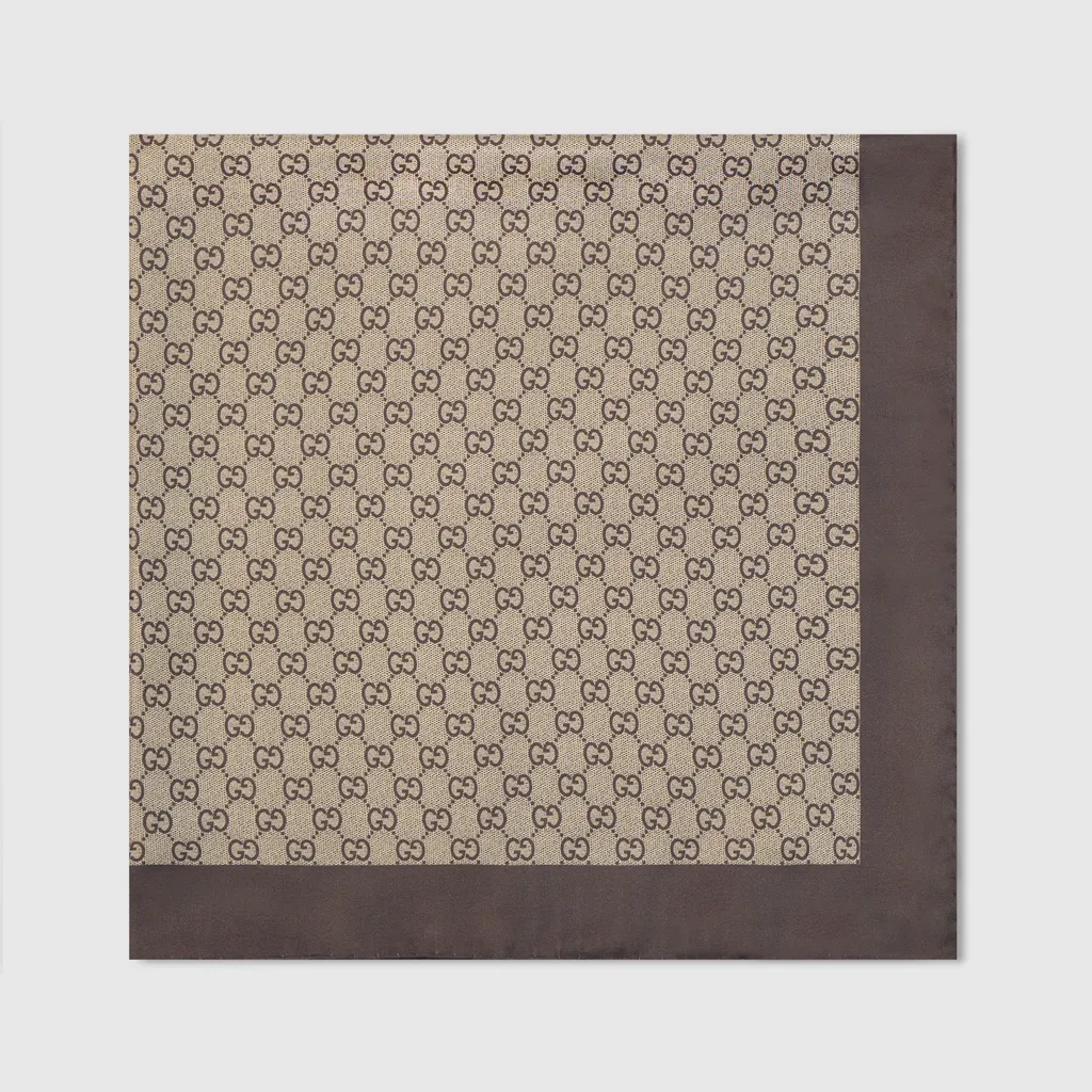 Printed Silk Twill Carré