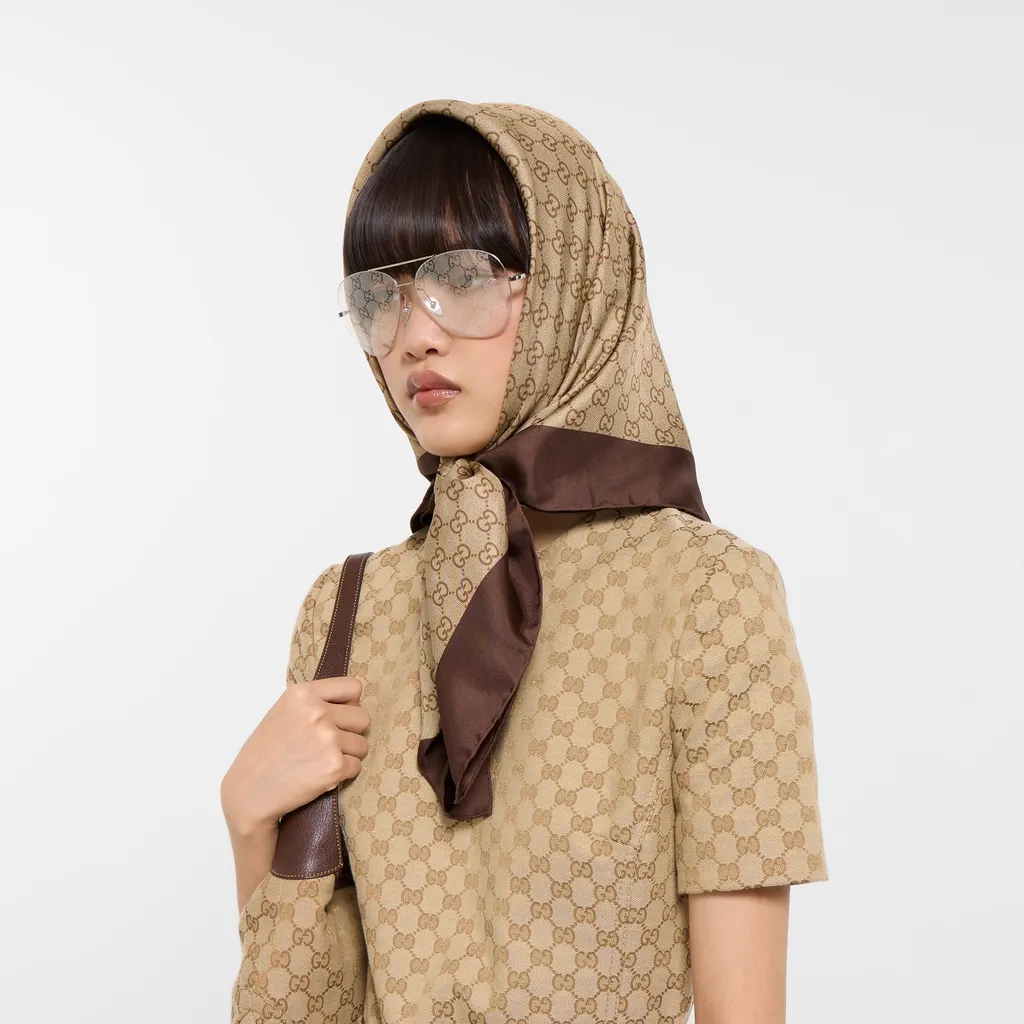 Printed Silk Twill Carré