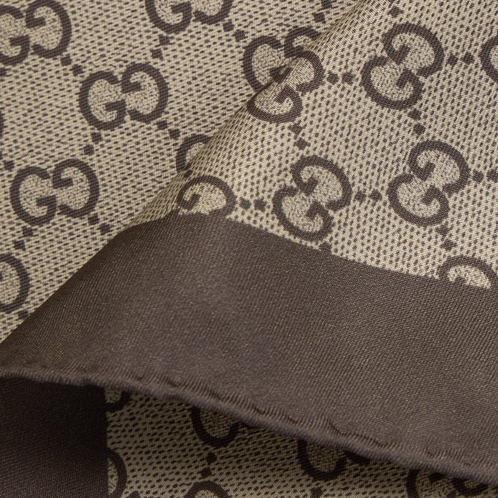 Printed Silk Twill Diamond Scarf
