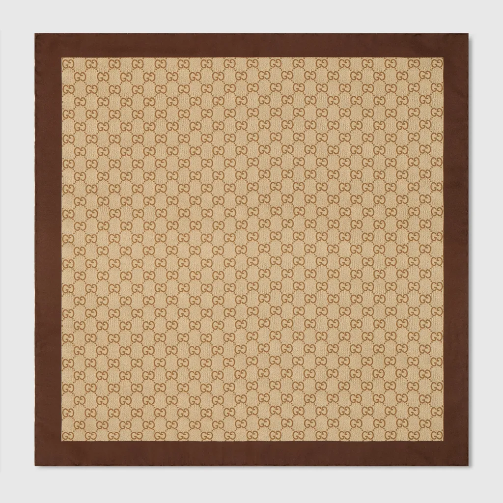 Printed Silk Twill Carré