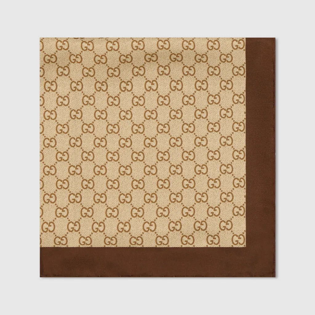 Printed Silk Twill Carré