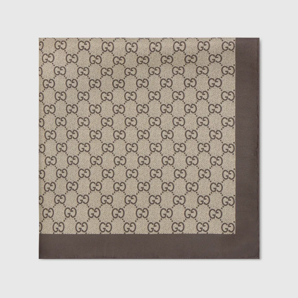 Printed Silk Twill Carré