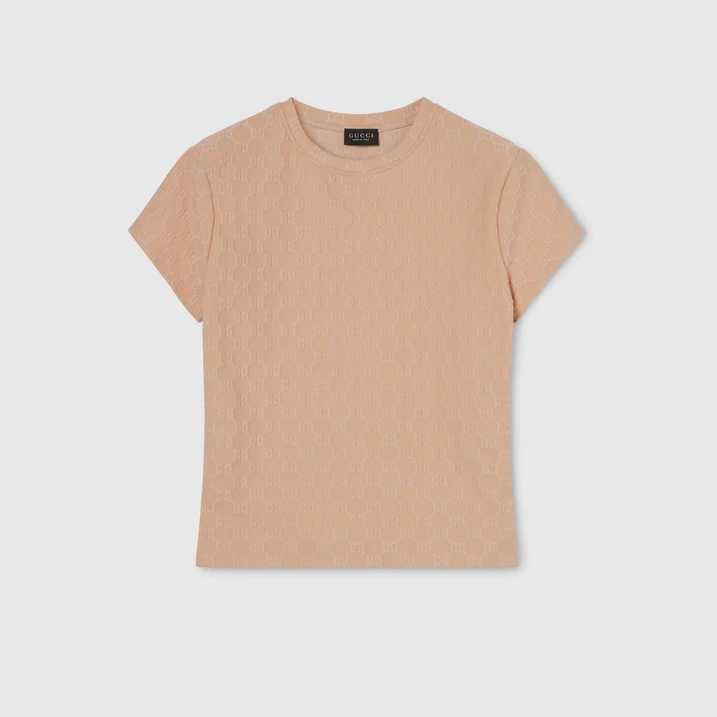 Gg Jersey Jacquard T-Shirt
