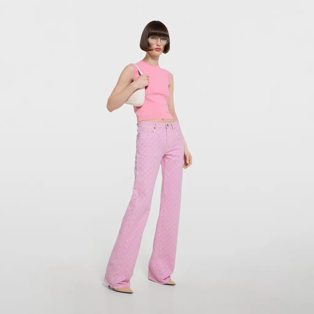 Gg Fine Fabric Jacquard Vest