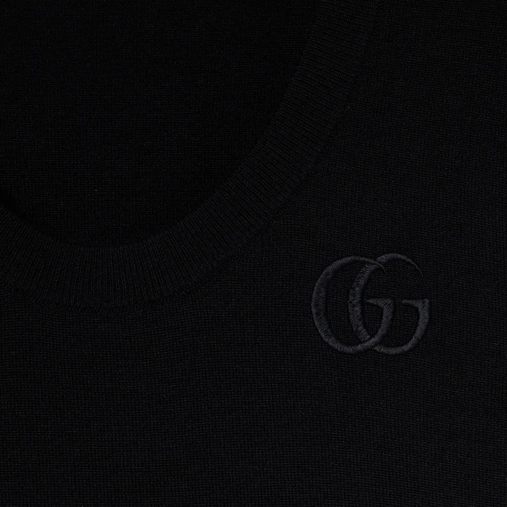 Fine Cashmere Silk Top With Embroidery