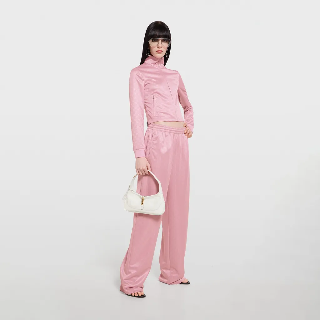 Gg Jersey Jacquard Zip Jacket
