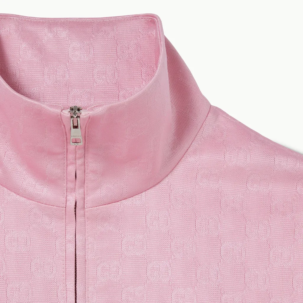 Gg Jersey Jacquard Zip Jacket