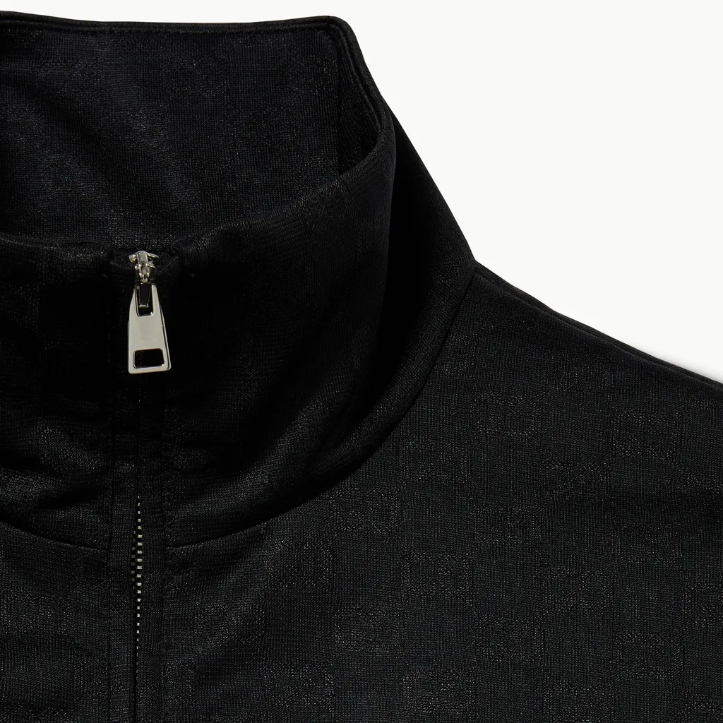 Gg Jersey Jacquard Zip Jacket