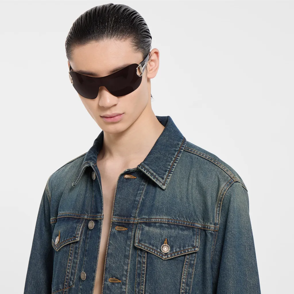 Cotton Denim Jacket With Horsebit