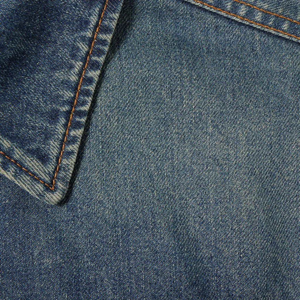 Cotton Denim Jacket With Horsebit