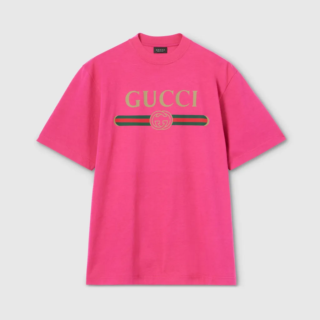 Silk Blend Jersey T-Shirt With Print