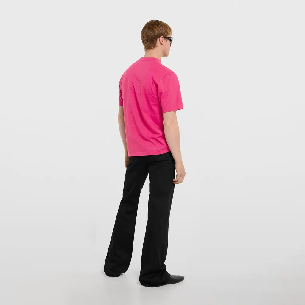 Silk Blend Jersey T-Shirt With Print