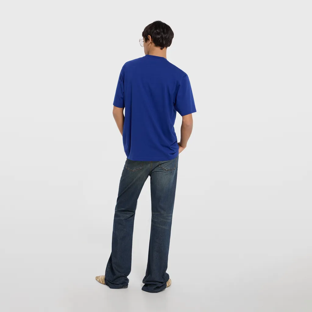 Silk Blend Jersey T-Shirt With Print
