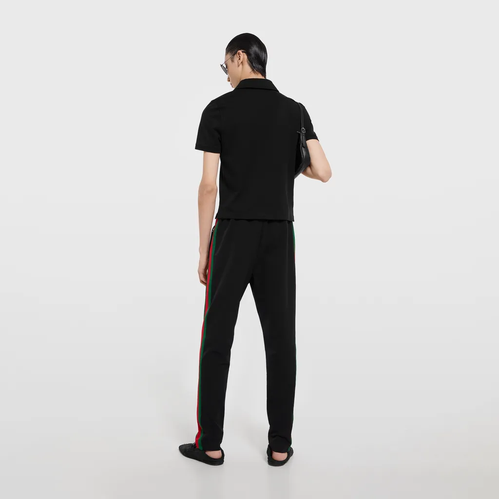 Cotton Piquet Polo Shirt With Embroidery