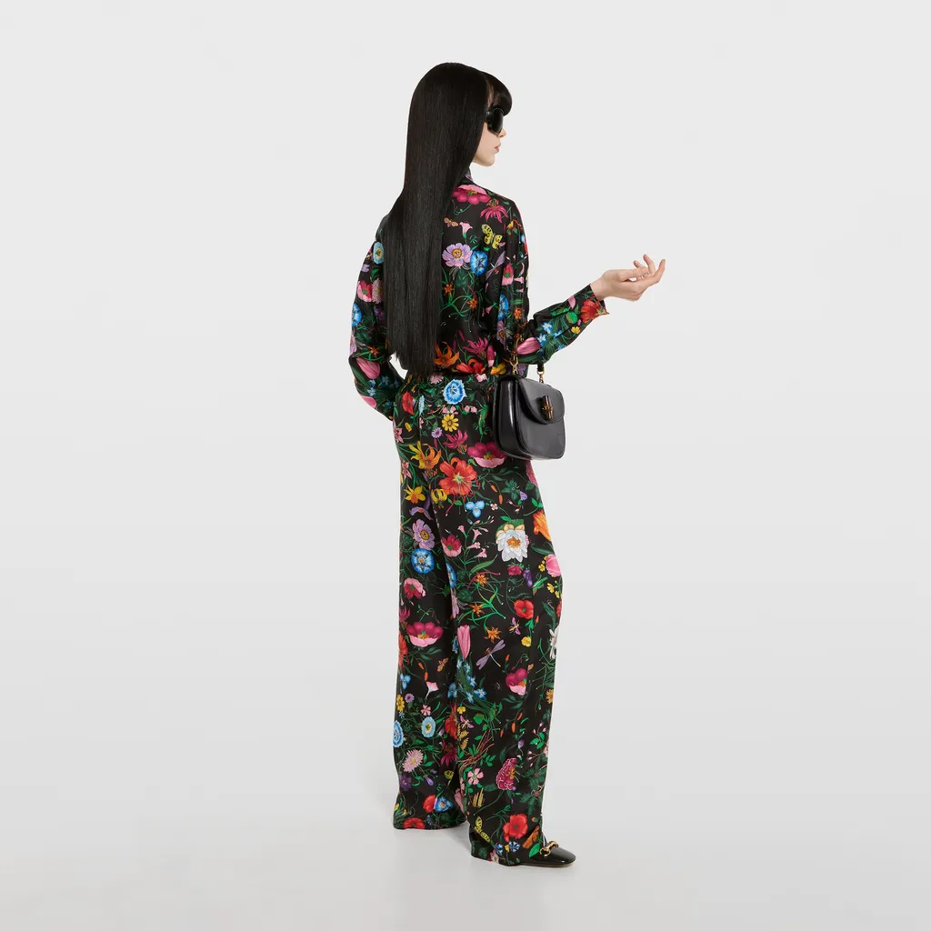 Printed Silk Twill Shirt