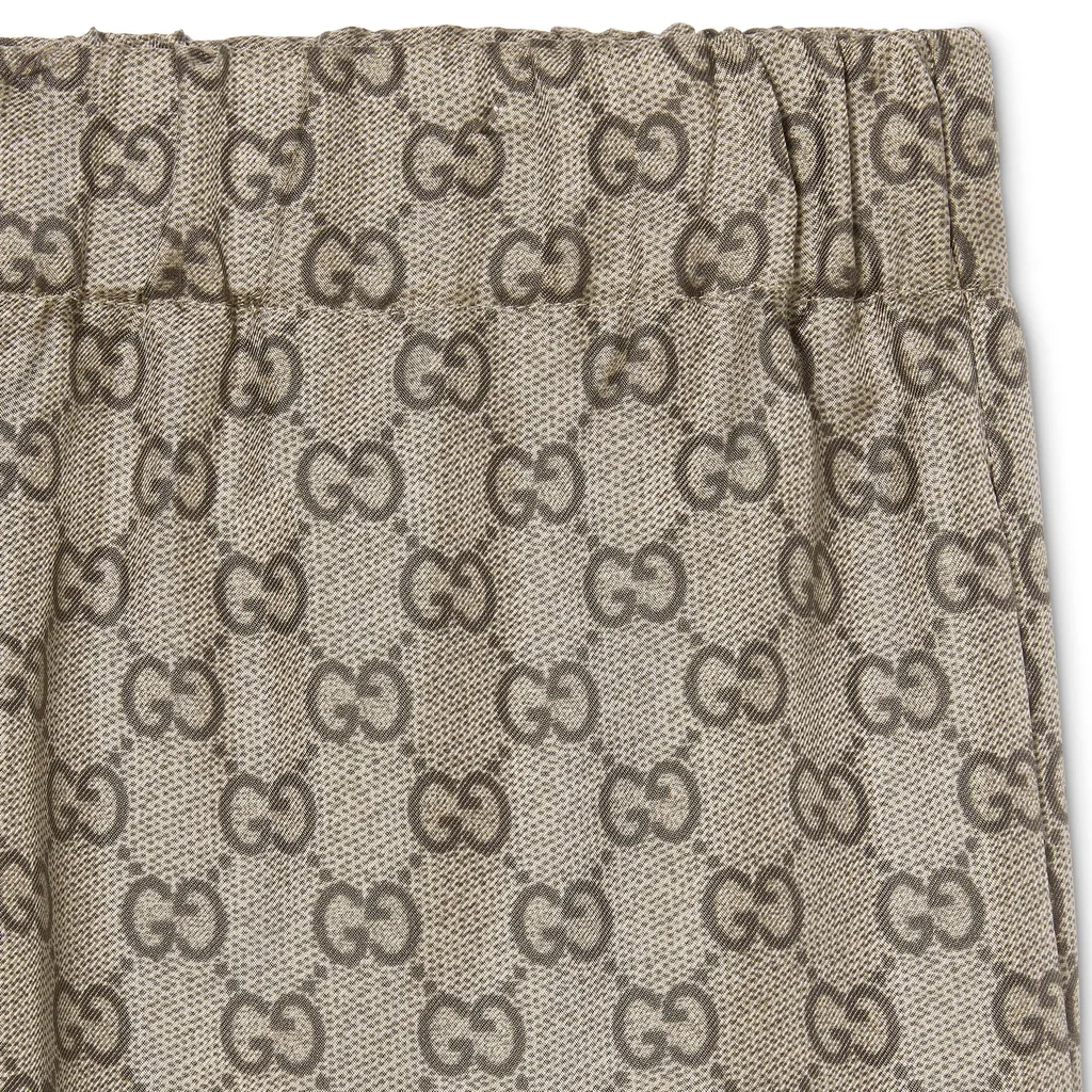 Printed Silk Twill Leisure Pants
