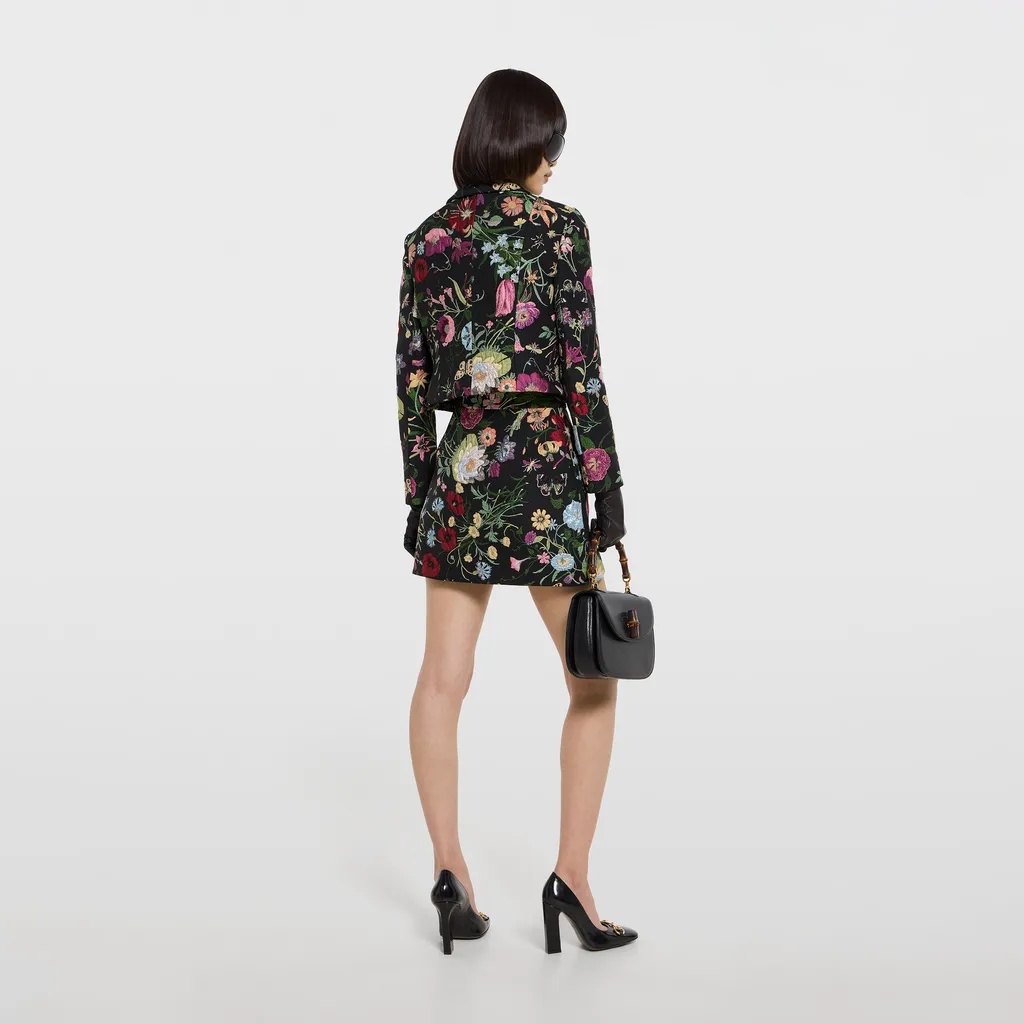 Gucci Flora Silk Brocade Jacket