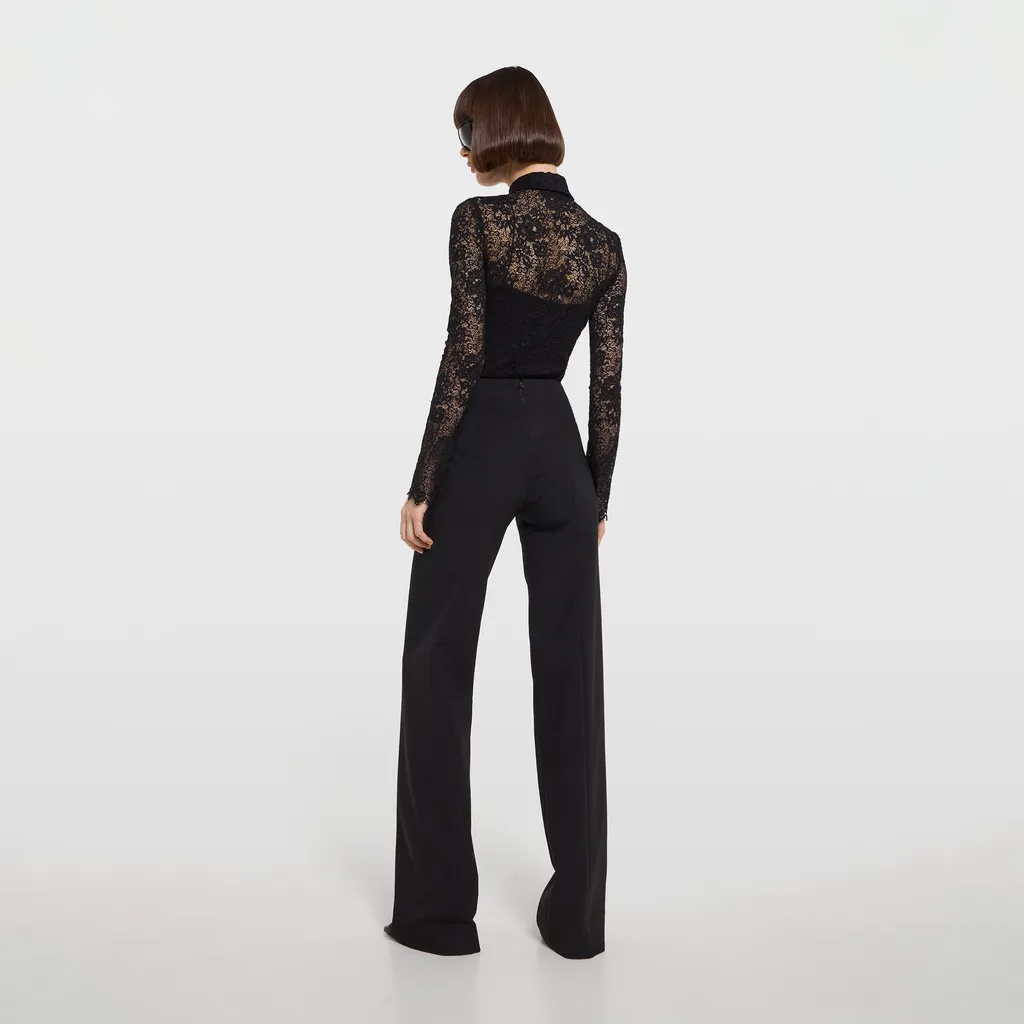 Gg Flower Stretch Lace Shirt