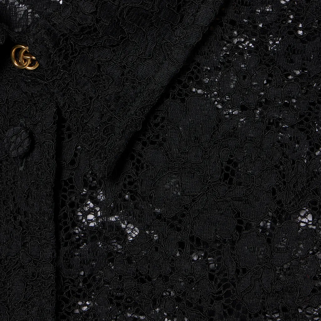 Gg Flower Stretch Lace Shirt