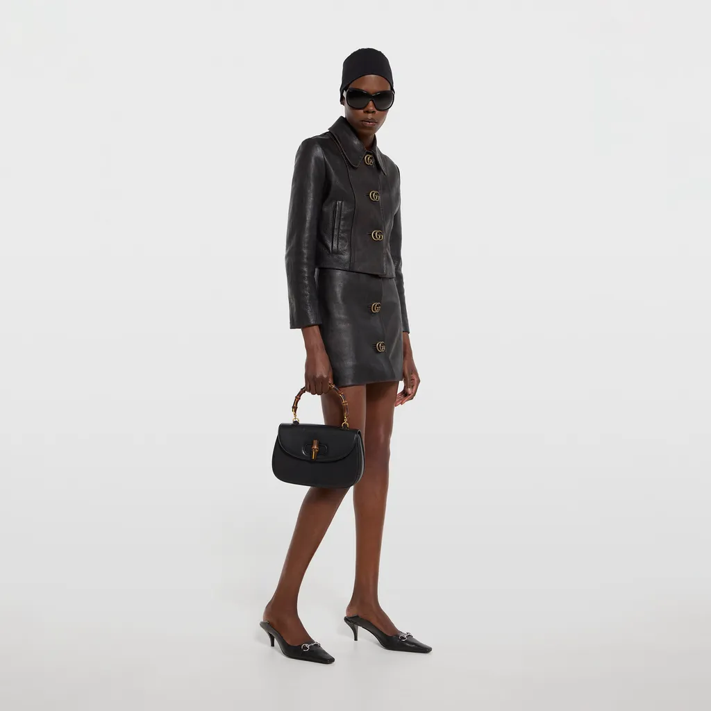 Leather With Aged Effect Jacket