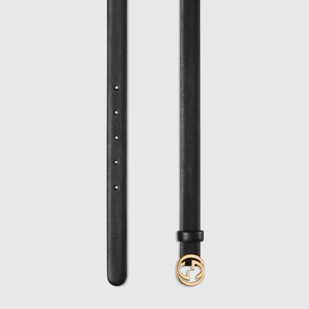 Thin Belt With Interlocking G Buckle