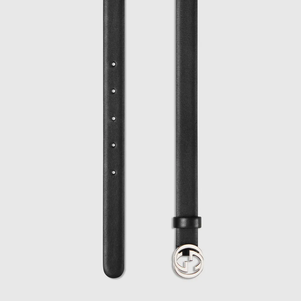 Thin Belt With Interlocking G Buckle