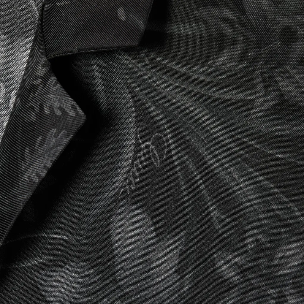 Printed Silk Twill Bowling Shirt