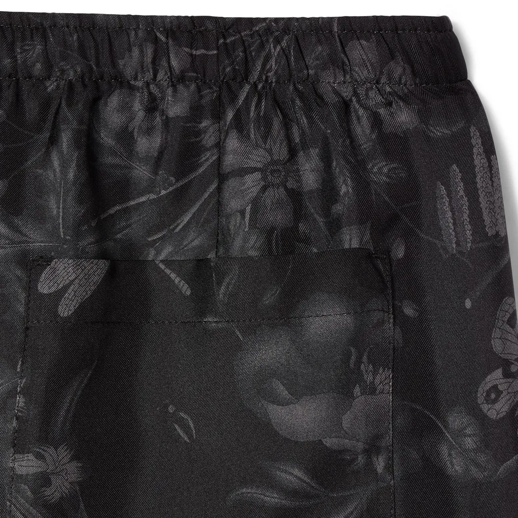 Printed Silk Twill Pants