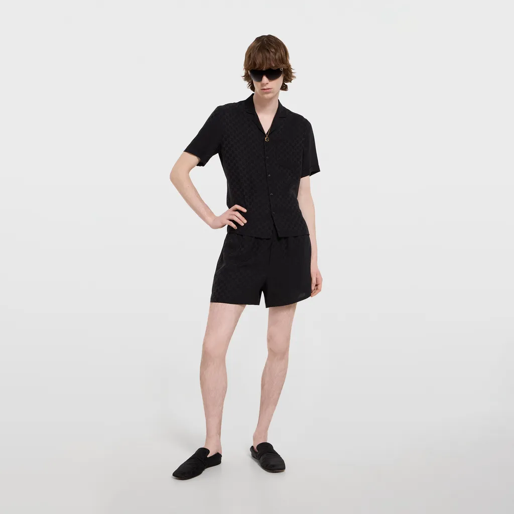 Gg Silk Jacquard Shorts