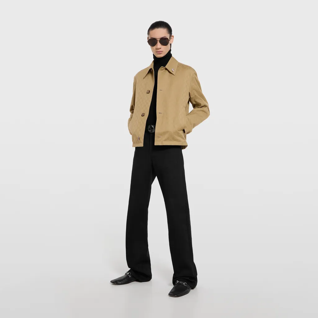 Gg Cotton Gabardine Jacket