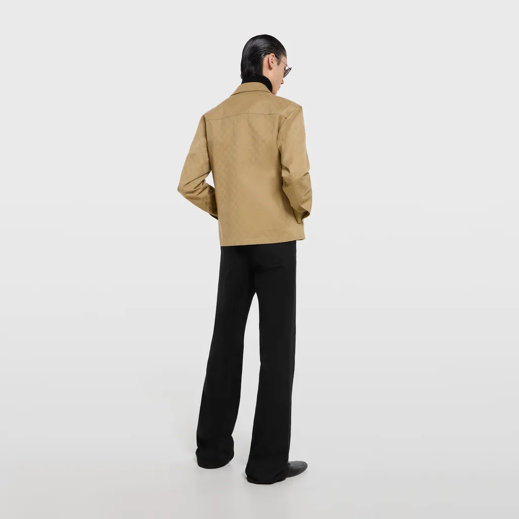 Gg Cotton Gabardine Jacket