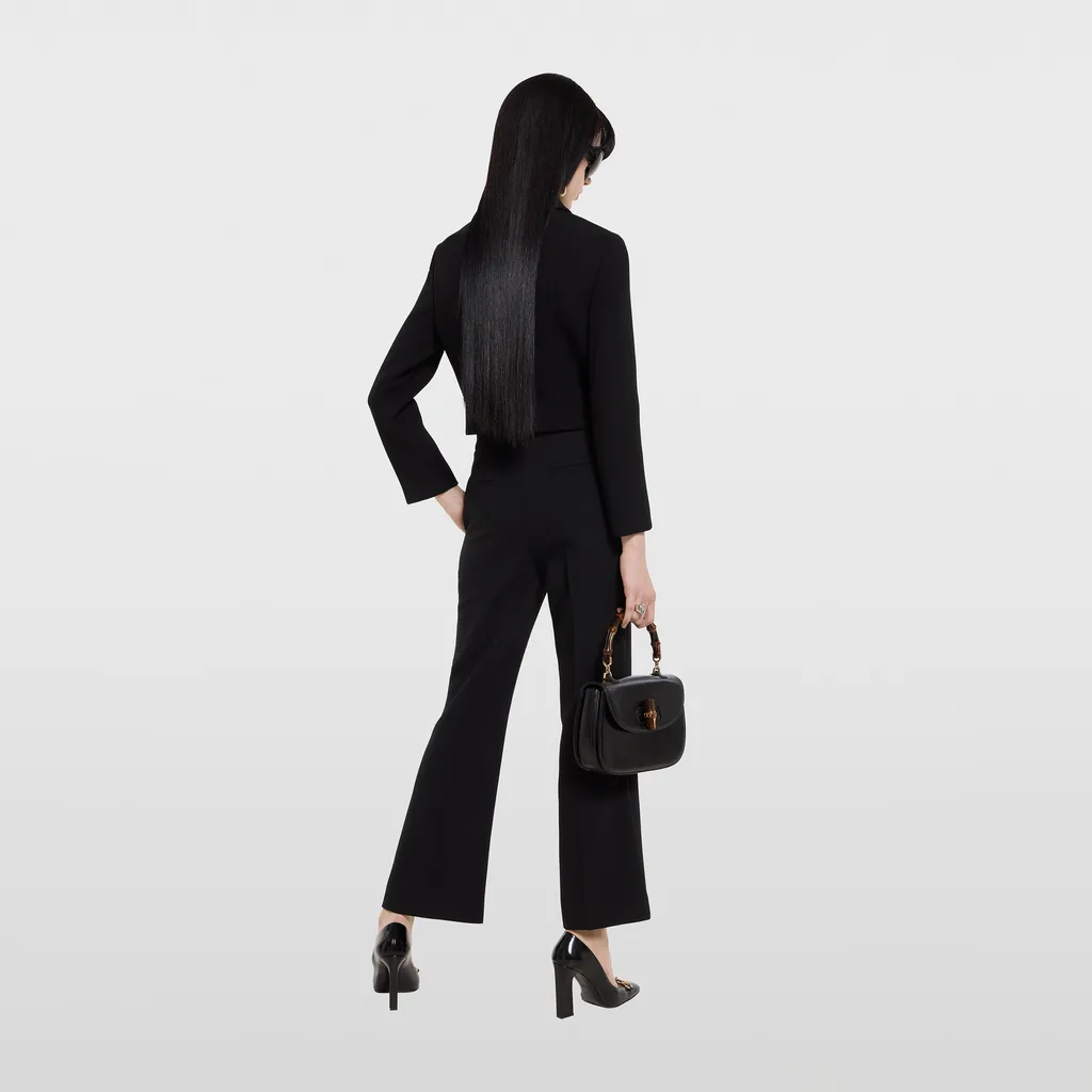 CrÊPe Wool Jacket With Double G Button