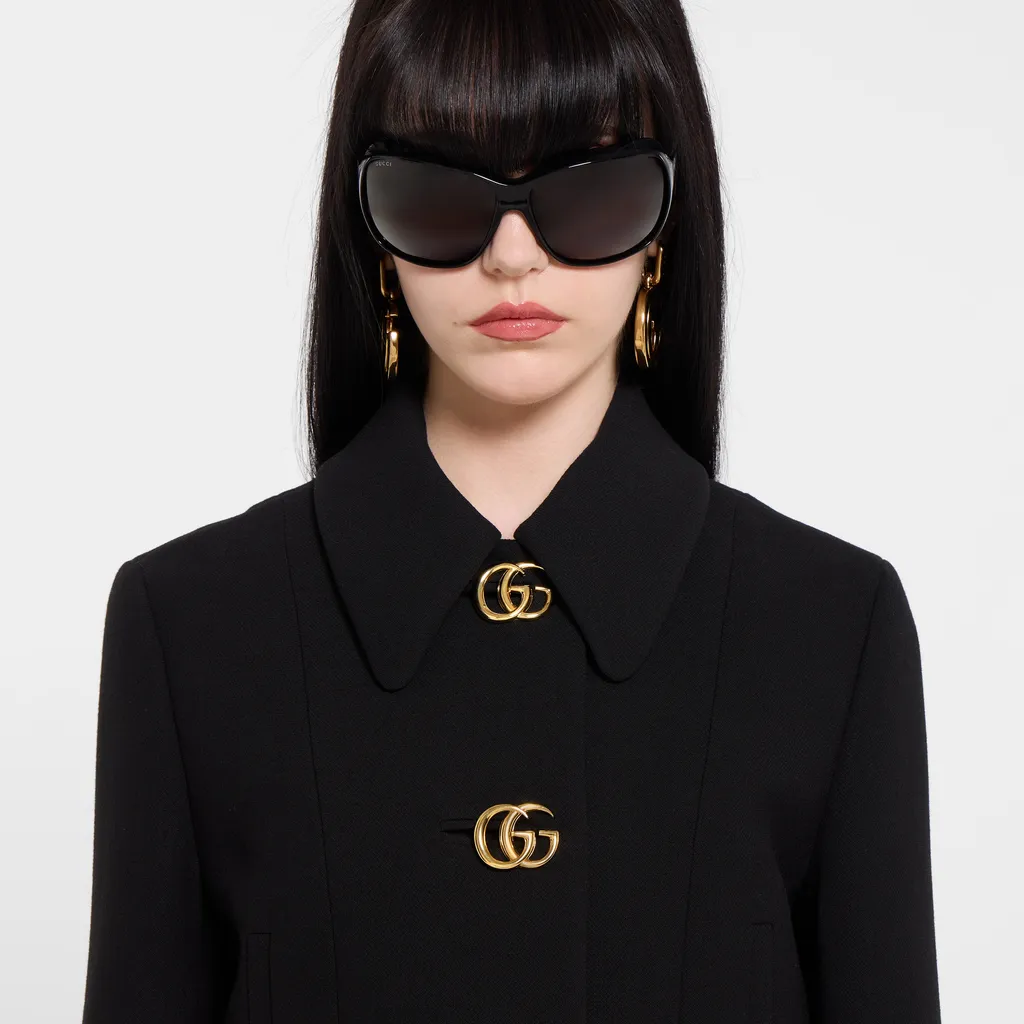 CrÊPe Wool Jacket With Double G Button